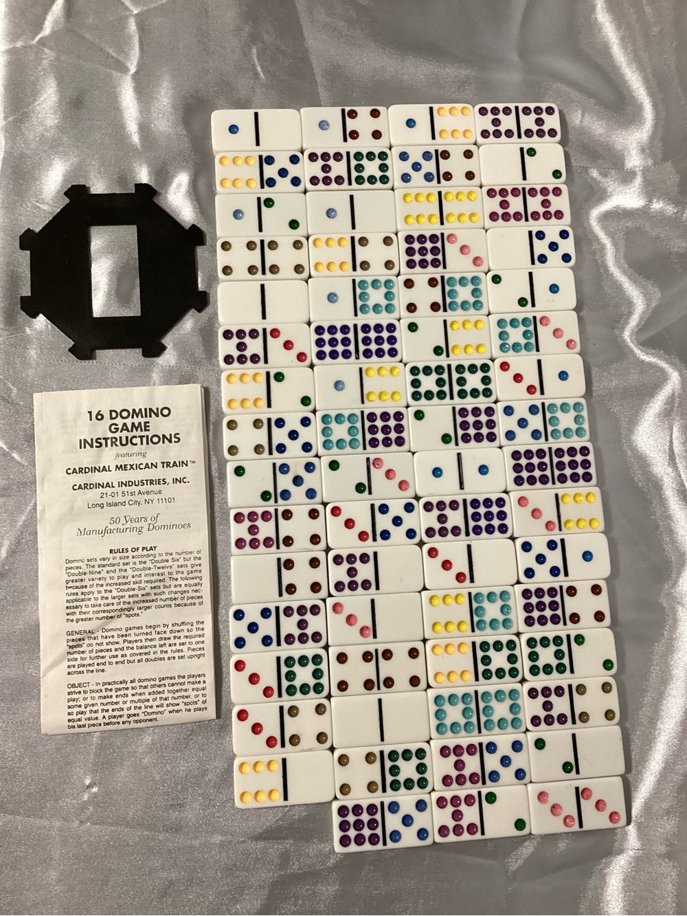 Domino Set with Hub Station for Mexican Train